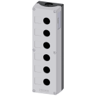 SIEMENS - Pulsantiera per dispositivi di comando, 22 mm, rotondi, in plastica, colore grigio, 6 punti di comando 3SU18060AA000AB1