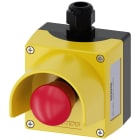SIEMENS - Pulsantiera AS-Interface per dispositivi di comando, 22 mm, in metallo, giallo, collare di protezione 3SU18510NB104GC2