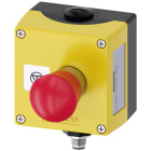 SIEMENS - Pulsantiera per dispositivi di comando, 22 mm, rotondi, materiale della custodia: metallo, parte superiore della pulsantiera colore giallo 3SU18510NH004NB2