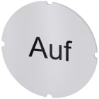 SIEMENS - Inserto piatto per pulsante luminoso, rotondo, colore opalescente, iscrizione: Auf 3SU19000AB710AD0