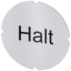 SIEMENS - Inserto piatto per pulsante luminoso, rotondo, colore opalescente, iscrizione: Halt 3SU19000AB710AK0
