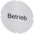 SIEMENS - Inserto piatto per pulsante luminoso, rotondo, colore opalescente, iscrizione: Betrieb 3SU19000AB710AP0