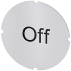 SIEMENS - Inserto piatto per pulsante luminoso, rotondo, colore opalescente, iscrizione: Off