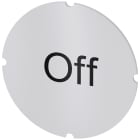 SIEMENS - Inserto piatto per pulsante luminoso, rotondo, colore opalescente, iscrizione: Off 3SU19000AB710DK0