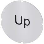 SIEMENS - Inserto piatto per pulsante luminoso, rotondo, colore opalescente, iscrizione: Up 3SU19000AB710DL0