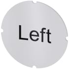 SIEMENS - Inserto piatto per pulsante luminoso, rotondo, colore opalescente, iscrizione: Links 3SU19000AB710DR0