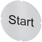 SIEMENS - Inserto piatto per pulsante luminoso, rotondo, colore opalescente, iscrizione: Start 3SU19000AB710DT0