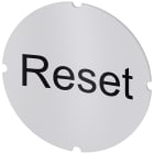 SIEMENS - Inserto piatto per pulsante luminoso, rotondo, colore opalescente, iscrizione: Reset