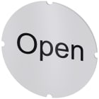 SIEMENS - Inserto piatto per pulsante luminoso, rotondo, colore opalescente, iscrizione: Open 3SU19000AB710DW0