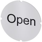 SIEMENS - Inserto piatto per pulsante luminoso, rotondo, colore opalescente, iscrizione: Open