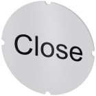SIEMENS - Inserto piatto per pulsante luminoso, rotondo, colore opalescente, iscrizione: Close