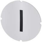 SIEMENS - Inserto piatto per pulsante luminoso, rotondo, colore opalescente, simbolo: I*