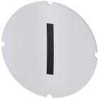 SIEMENS - Inserto piatto per pulsante luminoso, rotondo, colore opalescente, simbolo: I* 3SU19000AB710QB0