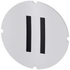 SIEMENS - Inserto piatto per pulsante luminoso, rotondo, colore opalescente, simbolo: II* 3SU19000AB710QC0