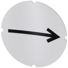 SIEMENS - Inserto piatto per pulsante luminoso, rotondo, colore opalescente, simbolo: Direzione freccia a destra 3SU19000AB710QR0