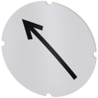 SIEMENS - Inserto piatto per pulsante luminoso, rotondo, colore opalescente, simbolo: Direzione freccia 3SU19000AB710QS0
