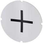 SIEMENS - Inserto piatto per pulsante luminoso, rotondo, colore opalescente, simbolo: Aumento, più