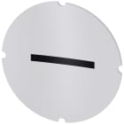 SIEMENS - Inserto piatto per pulsante luminoso, rotondo, colore opalescente, simbolo: Diminuzione, meno 3SU19000AB710QY0