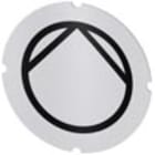 SIEMENS - Inserto piatto per pulsante luminoso, rotondo, colore opalescente, simbolo: Pompa