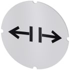 SIEMENS - Inserto piatto per pulsante luminoso, rotondo, colore opalescente, simbolo: Rilascio 3SU19000AB710RG0