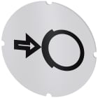 SIEMENS - Inserto piatto per pulsante luminoso, rotondo, colore opalescente, simbolo: Freni
