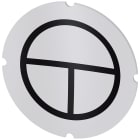 SIEMENS - Inserto piatto per pulsante luminoso, rotondo, colore opalescente, simbolo: ON-OFF ad impulso
