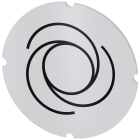 SIEMENS - Inserto piatto per pulsante luminoso, rotondo, colore opalescente, simbolo: Sequenza automatica 3SU19000AB710RQ0
