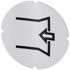 SIEMENS - Inserto piatto per pulsante luminoso, rotondo, colore opalescente, simbolo: Aspirazione