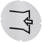 SIEMENS - Inserto piatto per pulsante luminoso, rotondo, colore opalescente, simbolo: Aspirazione 3SU19000AB710RR0