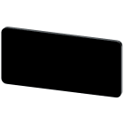 SIEMENS - Targhetta identificativa 12,5 x 27 mm, colore nero, senza iscrizione
