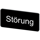 SIEMENS - Targhetta identificativa 12,5 x 27 mm, colore nero, iscrizione: Störung 3SU19000AC160AQ0