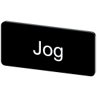 SIEMENS - Targhetta identificativa 12,5 x 27 mm, colore nero, iscrizione: JOG 3SU19000AC160DE0