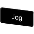 SIEMENS - Targhetta identificativa 12,5 x 27 mm, colore nero, iscrizione: JOG 3SU19000AC160DE0
