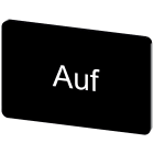 SIEMENS - Targhetta identificativa 17,5 x 27 mm, colore nero, iscrizione: Auf 3SU19000AD160AD0