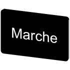 SIEMENS - Targhetta identificativa 17,5 x 27 mm, colore nero, iscrizione: Marche