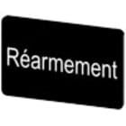 SIEMENS - Targhetta identificativa 17,5 x 27 mm, colore nero, iscrizione: REARMEMENT 3SU19000AD160GV0