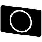 SIEMENS - Targhetta identificativa 17,5 x 27 mm, colore nero, simbolo: O*
