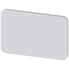 SIEMENS - Targhetta identificativa 17,5 x 27 mm, trasparente, senza iscrizione