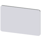 SIEMENS - Targhetta identificativa 17,5 x 27 mm, colore argento, senza iscrizione 3SU19000AD810AA0