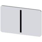 SIEMENS - Targhetta identificativa 17,5 x 27 mm, colore argento, simbolo: I* 3SU19000AD810QB0