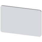 SIEMENS - Targhetta identificativa 17,5 x 27 mm, colore argento, simbolo: 1 O 2