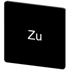 SIEMENS - Targhetta identificativa 27 x 27 mm, colore nero, iscrizione: Zu 3SU19000AE160AL0