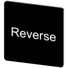 SIEMENS - Targhetta identificativa 27 x 27 mm, colore nero, iscrizione: Reverse 3SU19000AE160DP0