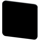 SIEMENS - Targhetta identificativa 22 x 22 mm, colore nero, senza iscrizione