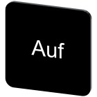 SIEMENS - Targhetta identificativa 22 x 22 mm, colore nero, iscrizione: Auf 3SU19000AF160AD0