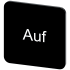 SIEMENS - Targhetta identificativa 22 x 22 mm, colore nero, iscrizione: Auf 3SU19000AF160AD0