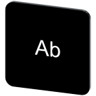 SIEMENS - Targhetta identificativa 22 x 22 mm, colore nero, iscrizione: Ab 3SU19000AF160AE0