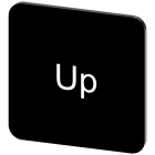 SIEMENS - Targhetta identificativa 22 x 22 mm, colore nero, iscrizione: Up 3SU19000AF160DL0