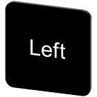 SIEMENS - Targhetta identificativa 22 x 22 mm, colore nero, iscrizione: Links 3SU19000AF160DR0