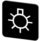 SIEMENS - Targhetta identificativa 22 x 22 mm, colore nero, iscrizione: Beleuchtung 3SU19000AF160RX0